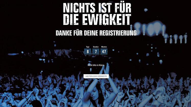 Ein Screenshot der Böhse-Onkelz-Homepage vom 22. Januar 2014.