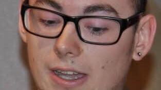 Bäckergeselle Pascal Dix (Bischofsheim) dankte den Ausbildern und Eltern. Foto: Sigismund von Dobschütz