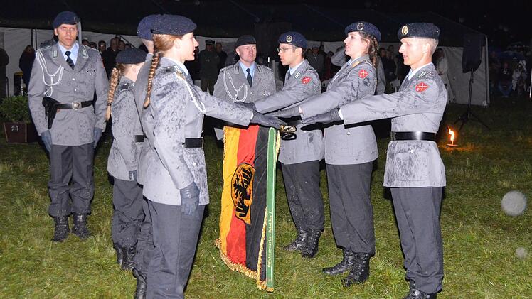 Am Donnerstag wurden  499 Offizieranwärter in Bad Bocklet vereidigt. Peter Rauch