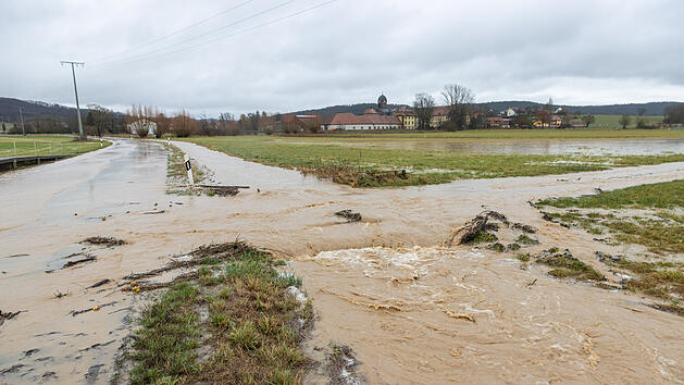Hochwasser in Franken: Überschwemmungen in den Haßbergen