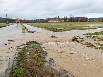 Hochwasser in Franken: Überschwemmungen in den Haßbergen