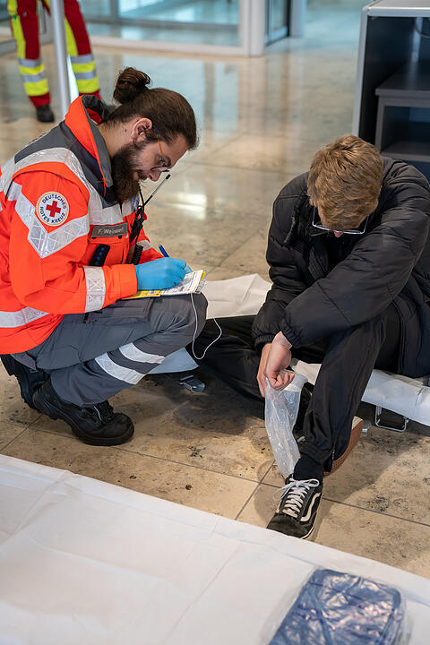 Großübung am Nürnberger Flughafen