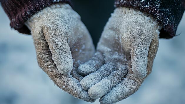 Handschuhe, Schnee, kalt, Frost, Winter