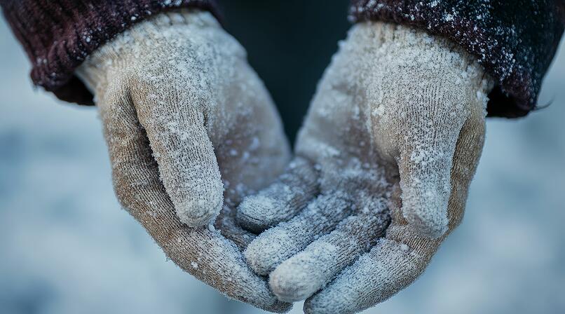 Handschuhe, Schnee, kalt, Frost, Winter