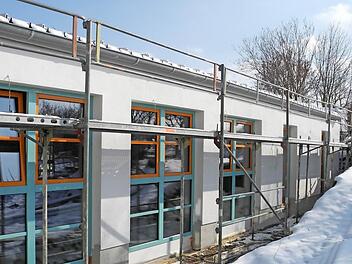Der Anbau an der Kindertagesstätte Am Vogelberg ist eines der Großprojekte im Etat 2013. Fotos: M. Gawert