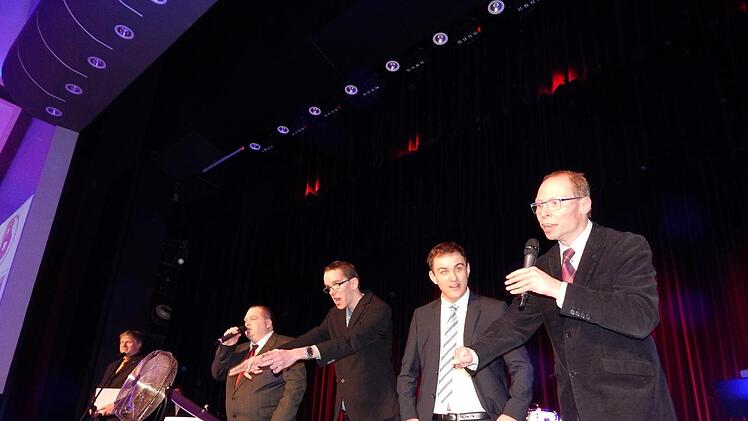 heaterimprovisation mit Stefan,Lennart, Milan und      Markus (von links). Foto: Horst Wunner