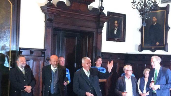 Die Begrüßung im Rathaus. Foto: Richard Sänger