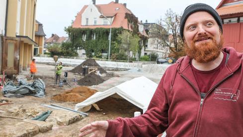 Grabungsleiter Matthias Hoffmann