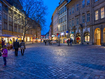 Bamberger Innenstadt bei Nacht
