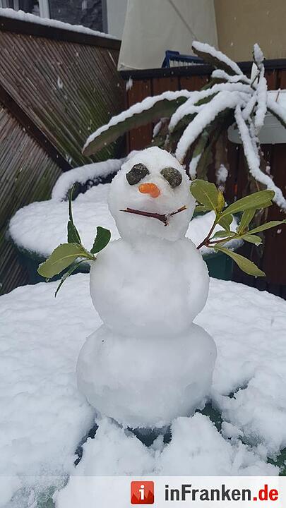 Franken: Ostermontag versinkt im Schnee