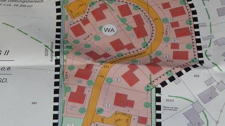 So sieht die Planung für das Neubaugebiet Steigengasse aus. Foto: Werner Reißaus