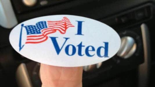 Typisch amerikanischer Wahlsticker.