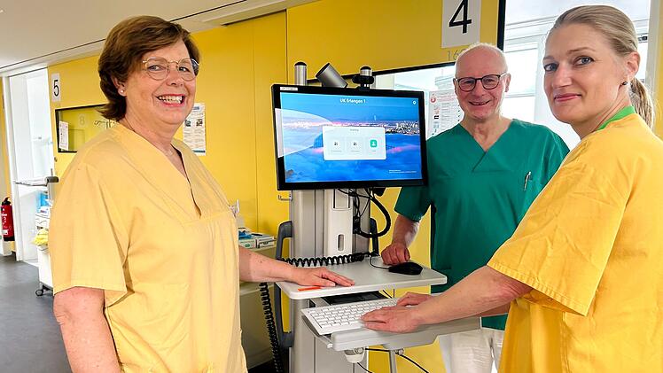 Kliniken Erlangen und Forchheim mit moderner Technik: Digitale Arztvisite