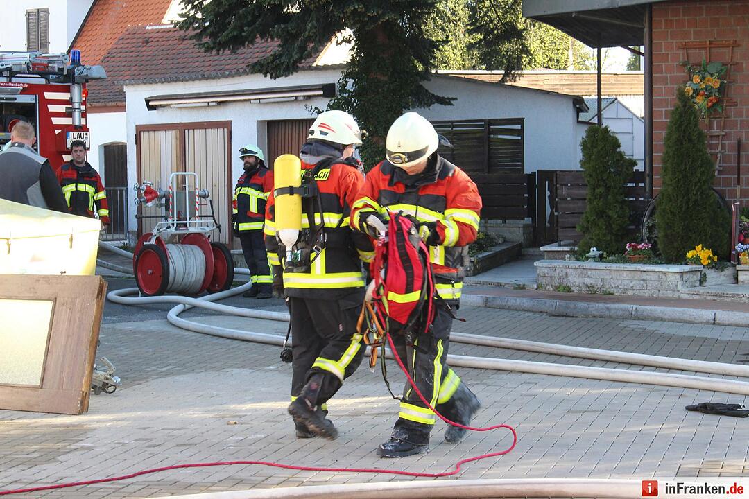 Dachstuhlbrand in Röthenbach an der Pegnitz