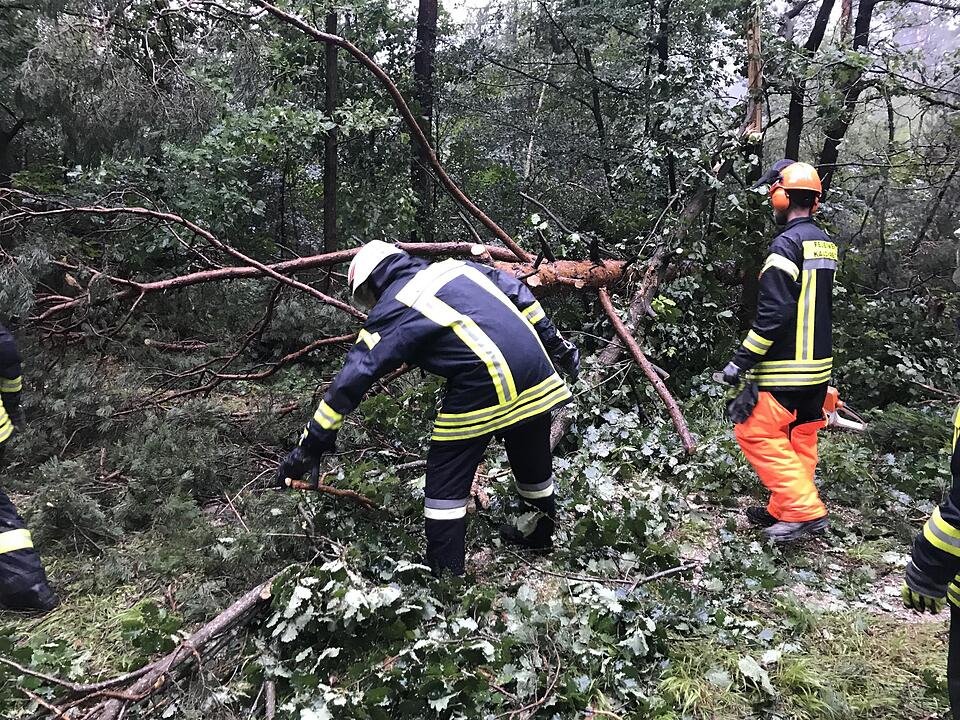 Schweres Unwetterüber Mittelfranken
