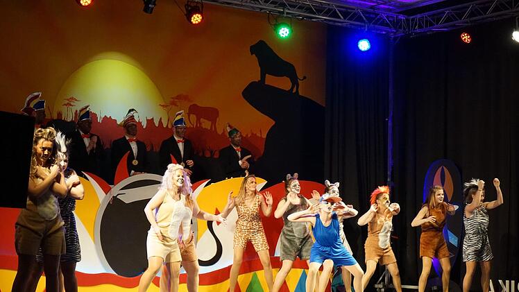 Echter Hingucker: "König der Löwen" der Showtanzgarde.Garry Gridley