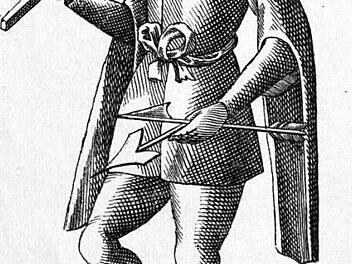 Zum Schutz vor Bären, die es auch auf den Honig abgesehen hatten, bewaffneten sich die Zeidler wie auf dieser historischen Darstellung oft mit einer Armbrust. Repro: Manfred Welker