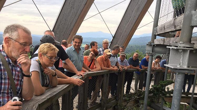 Erste Informationen am Baumwipfelpfad. Foto: Ralf Ruppert