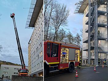 Bad Kissingen: Spektakuläre Feuerwehr-Übung an Helios St. Elisabeth-Krankenhaus