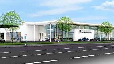 So soll das Autohaus nach der Fertigstellung aussehen