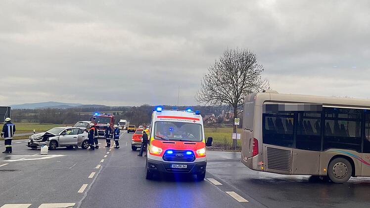 Die Unfallstelle auf der Kreuzung