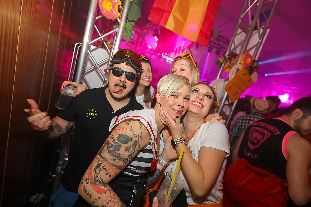 Beste Partystimmung in der Stadthalle
