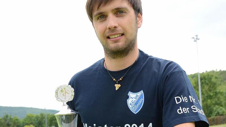 Verdiente sich den Torjägerpokal der Saale-Zeitung mit 33 Treffern in der B-Klasse Rhön 3: Michael Tenschert. Foto: Jürgen Schmitt