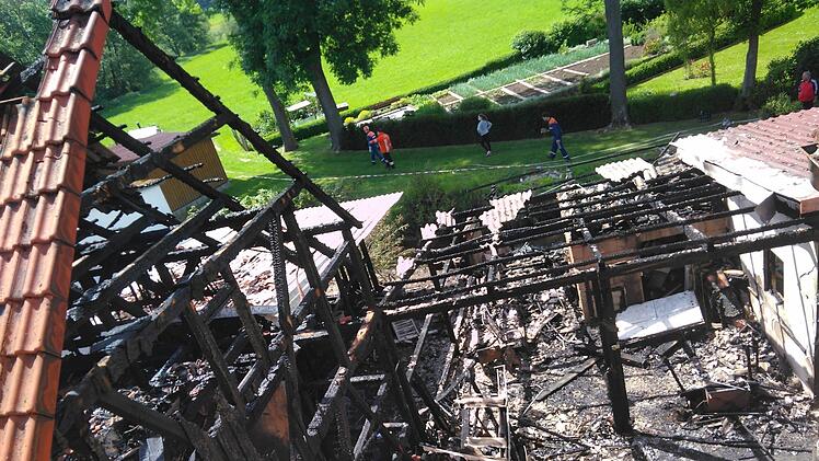 Großbrand in Hutschdorf Foto: Thomas Heinz