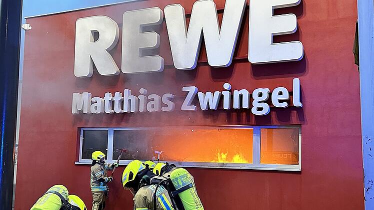Brand in Supermarkt in Weisendorf