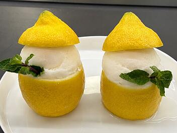 Kokos-Zitronen-Sorbet