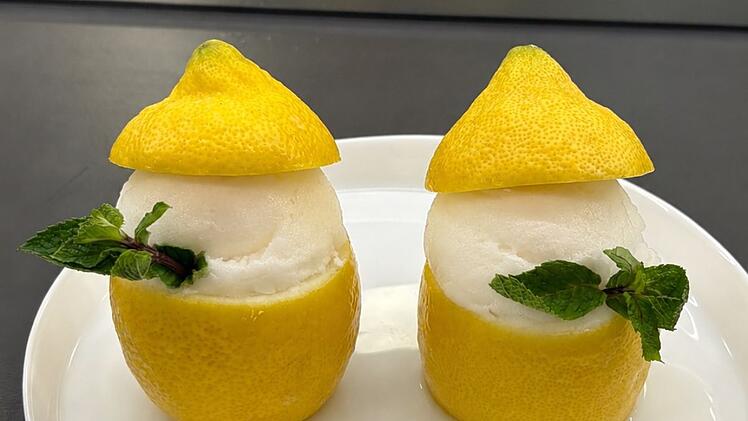 Kokos-Zitronen-Sorbet