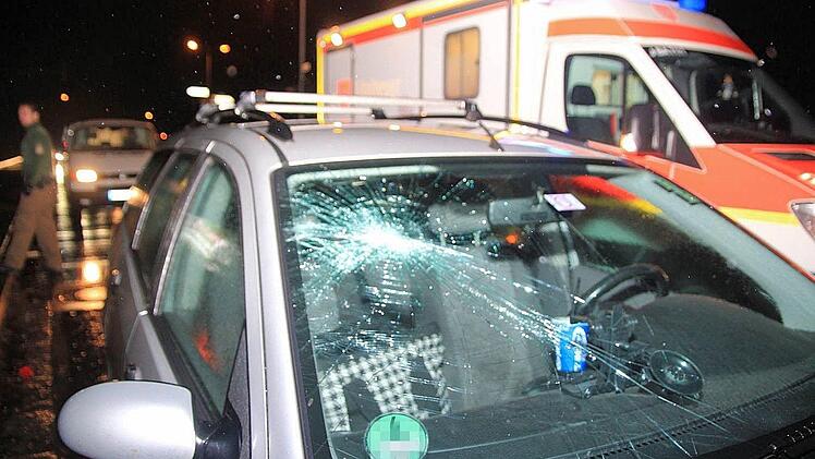 Unfall am Berliner Ring Bamberg am 29.1.2015 Foto: Ferdinand Merzbach
