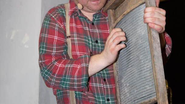 Für den Franken-Rap musste das Waschbrett herhalten.