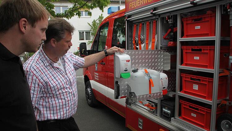 Auch ein Hygieneboard zum Händewaschen und Desinfizieren ist eingebaut. Foto: Jürgen Gärtner