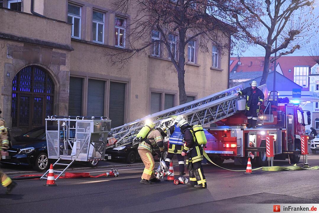 Brand am Silvesterabend in Bamberg