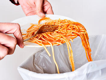 Essen, Lebensmittelverschwendung, Müll