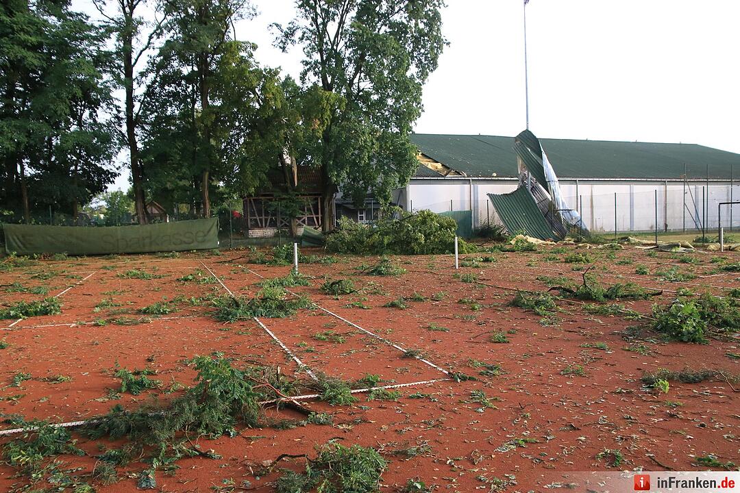 Massive Schäden nach Sturm in Bamberg