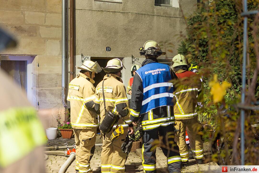 Brand in der Fürther Innenstadt
