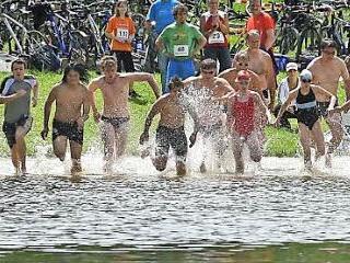 Familientriathlon in Bad Rodach  Foto: A. Höchstädter