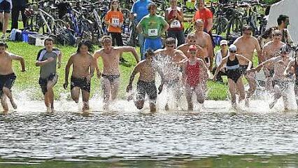 Familientriathlon in Bad Rodach  Foto: A. Höchstädter