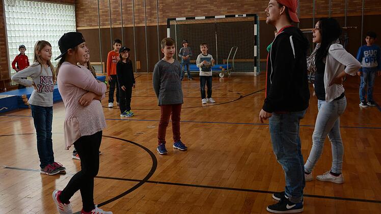 Hip-Hop-Unterricht in der Pressecker Grundschule Foto: Dagmar Besand