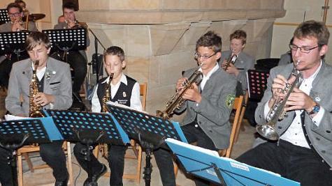 Das Jugendblasorchester der Untersteinacher Blasmusik begeisterte die Konzertbesucher in der Christuskirche. Foto: Werner Reißaus