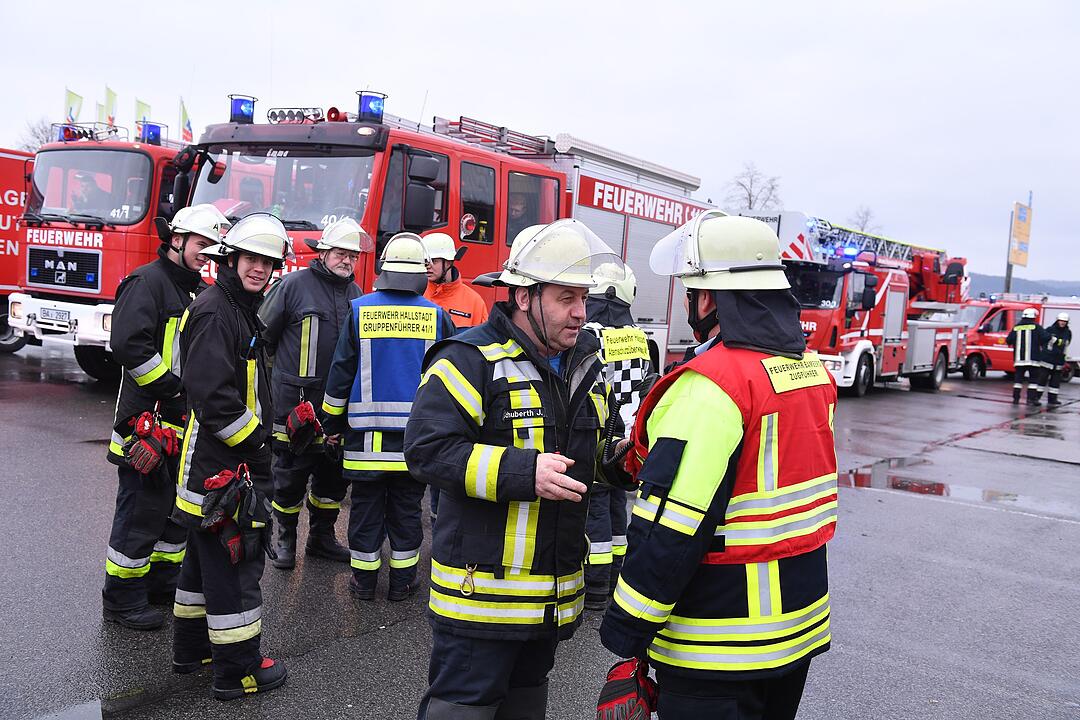 Feuerwehreinsatz bei Real in Hallstadt