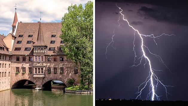Wetter in Nürnberg: DWD warnt vor schweren Gewittern am Donnerstag
