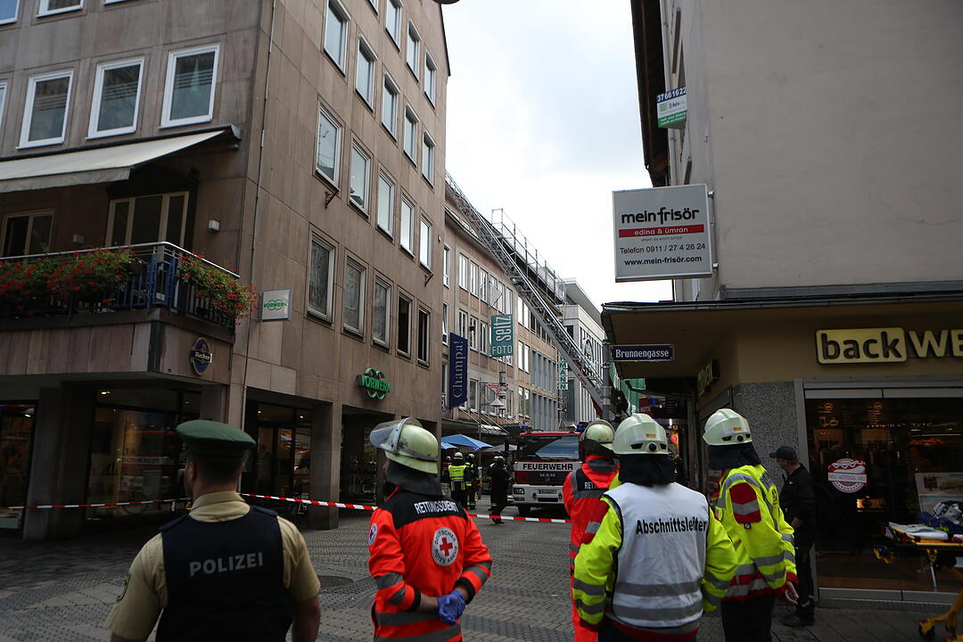 Brand in Restaurant der Nürnberger Innenstadt