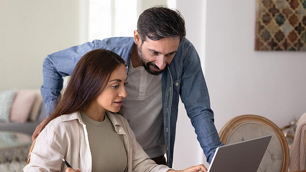 Arbeitnehmersparzulage, Steuererkl&auml;rung, Ehepaar, Geld, Sparen, Bank