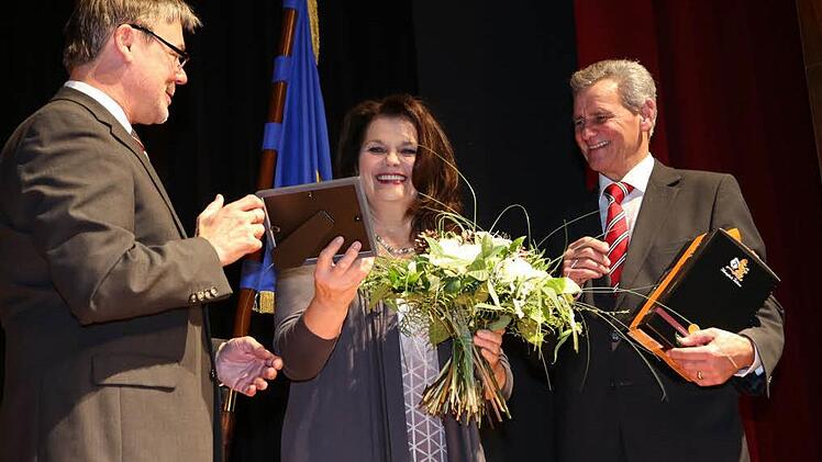 Bei der Verabschiedung von Landrat Oswald Marr. Foto: Barbara Herbst