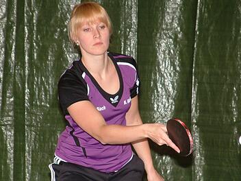 Einen wichtigen Sieg im Kampf gegen den Abstieg verbuchte der SC Haßlach gegen die TS Kronach II. Beim 8:5-Erfolg zeigte sich Spitzenspielerin Nadja Matthes in Bestform. Sie gewann ihre drei Einzel und auch das Doppel zusammen mit Linda Martin. Foto: Hans Franz