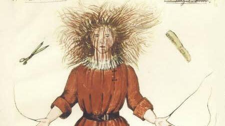 Struwwelpeter im Urmanuskript, vielleicht die ersten fundierten Schilderungen von ADS und ADHS.