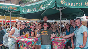 Fantastische Stimmung im Burggraben